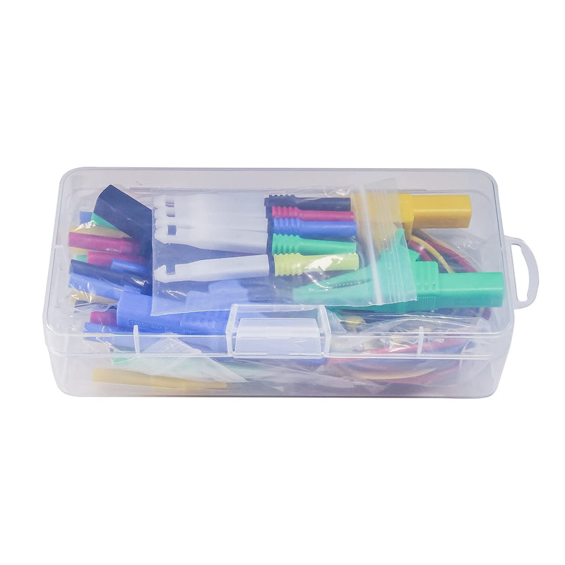 Goupchn Back Probe Kit 44PCS Banana Plug to Copper Alligator Clips Test Leads Kit with Alligator Clips, Wire Piercing Probes Set, 4mm Banana Plug Adapter for for Car Repairing Automotive Diagnostic