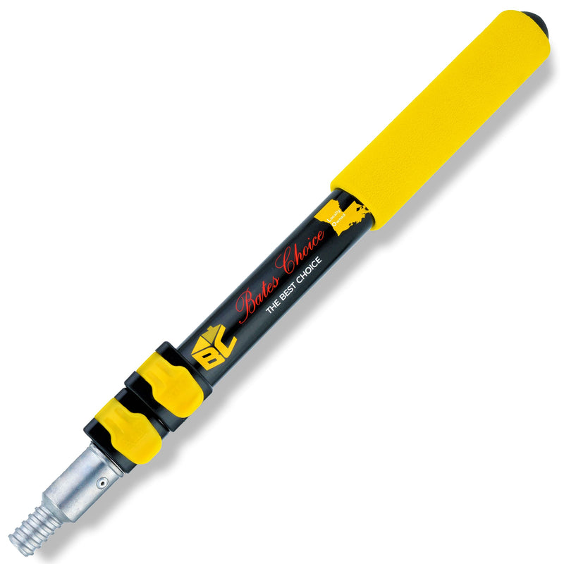 Bates- Extension Pole, 1.4 to 3 Ft Pole, Telescoping Pole, Paint Pole, Extendable Pole, Paint Roller Extension Pole, Painters Pole, Extension Handle, Telescoping Handle, Telescoping Paint Roller Pole Black and Yellow