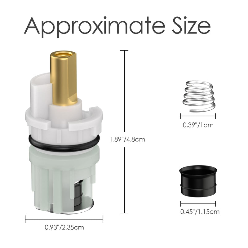 RP25513 Faucet Stem Replacement for Delta two handle Faucet Repair Kit Includes RP24096 Cartridge RP4993 Seat and Spring RP24097 Turn stop1/4, 4 pack