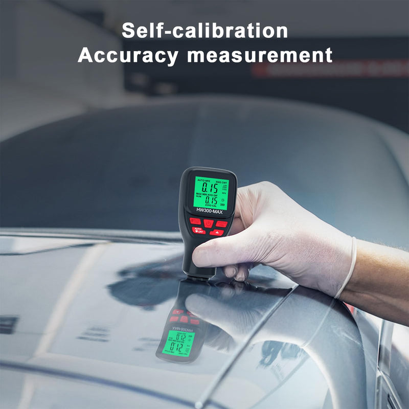 Dpofirs Paint Thickness Gauge, 0 to 2000UM Accuracy Portable Car Coating Thickness Meter, Coating Thickness Gauges, Digital Paint Depth Meter for Automotive Paint Thickness (Black)