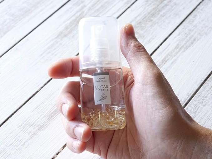 LUCAS White Sage Purifying Spray, Lucas/Smudging, Cleanser, Yoga and Meditation, SBNR White Sage, (Citrine: Spirit & Energy / Citrus & White Sage Scent, 0.7 fl oz (20 ml), For on the Go) - NewNest Australia