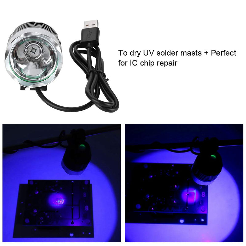 Wendry Mini UV Light,9W USB Mini Ultraviolet Light Lamp UV Glue Curing LED Lamp for Mobile Phone Repair,395-400nm Wavelength, LED and Material