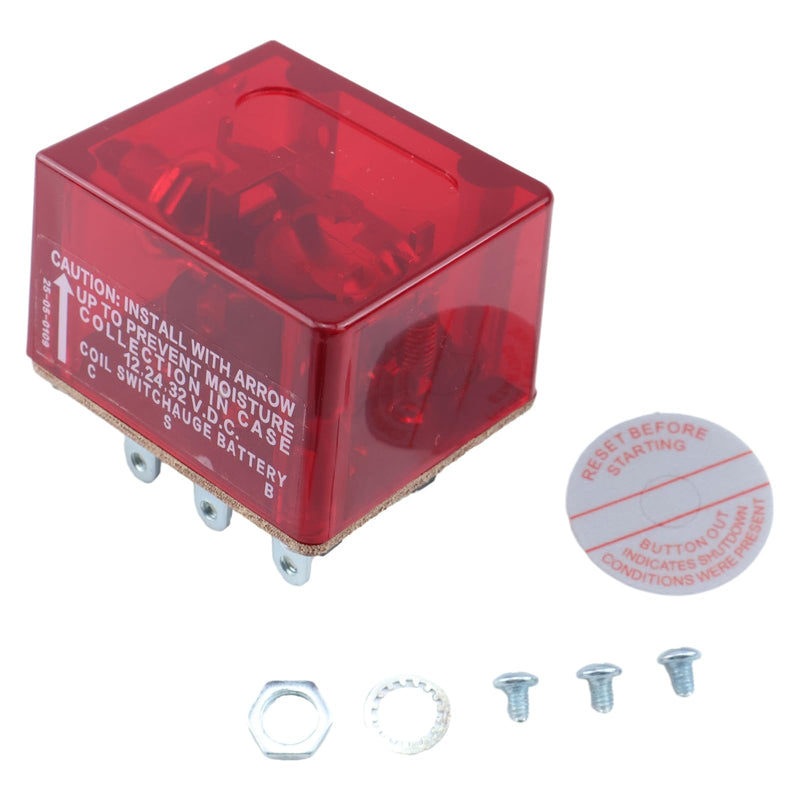 ZTUOAUMA Push Button Magnetic Switch 25700071 117 Compatible with Murphy Switchgage Panels for Bandit Chipper Marine Diesel Generator Engines Shutdown Devices and Distributor Ignition