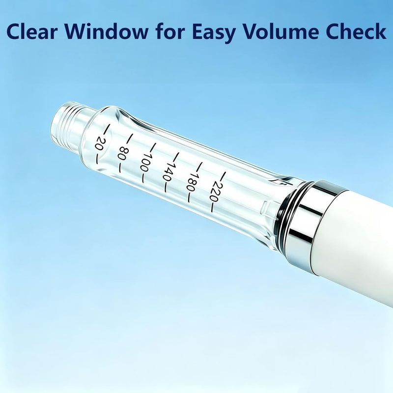60 Unit Reusable Peptide Pen, Compatible with 3ML Cartridge, Clear Scale Smooth Plunger, Portable Travel Case for Home Travel Daily Use