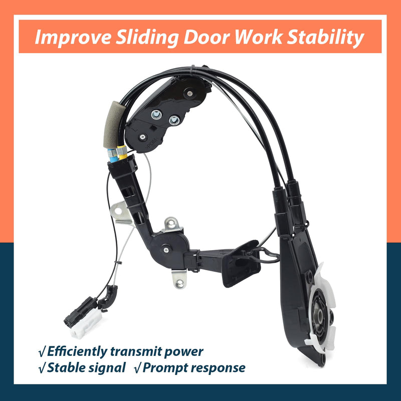 Rear Left Driver Side Power Sliding Door Cable Replacement for Toyota for Sienna 2011-2020 Auto Door Spool Control Bracket Cable Without Motor Replace 85016-08011 85016-08010 Linkage Assembly 85016-08011 Left