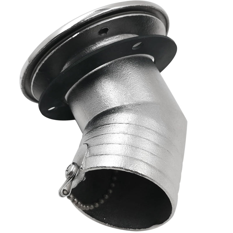 SHENGHUISS Boat Water/Diesel/Gas/Fuel Deck Fill/Filler 2 Inch(50mm) with Keyless Cap 316 Stainless Steel Boat Deck Hardware for Boat, Yacht, Caravan B-60°-Gas