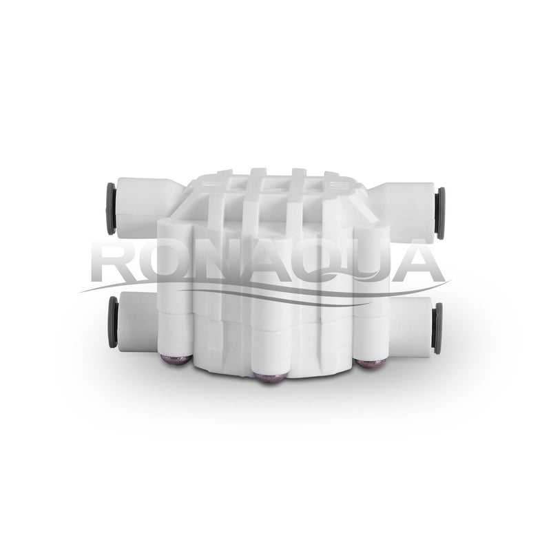 Automatic Shut off Valve Quick Connect 1/4" Inch Fittings for Water Filters/Reverse Osmosis RO Systems by Ronaqua Automatic Shut off Valve