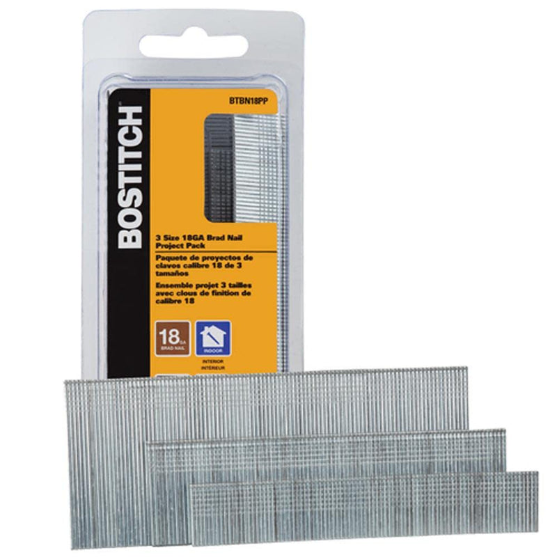 Bostitch 18 GA Brad Nail Project Pack 900 Qty