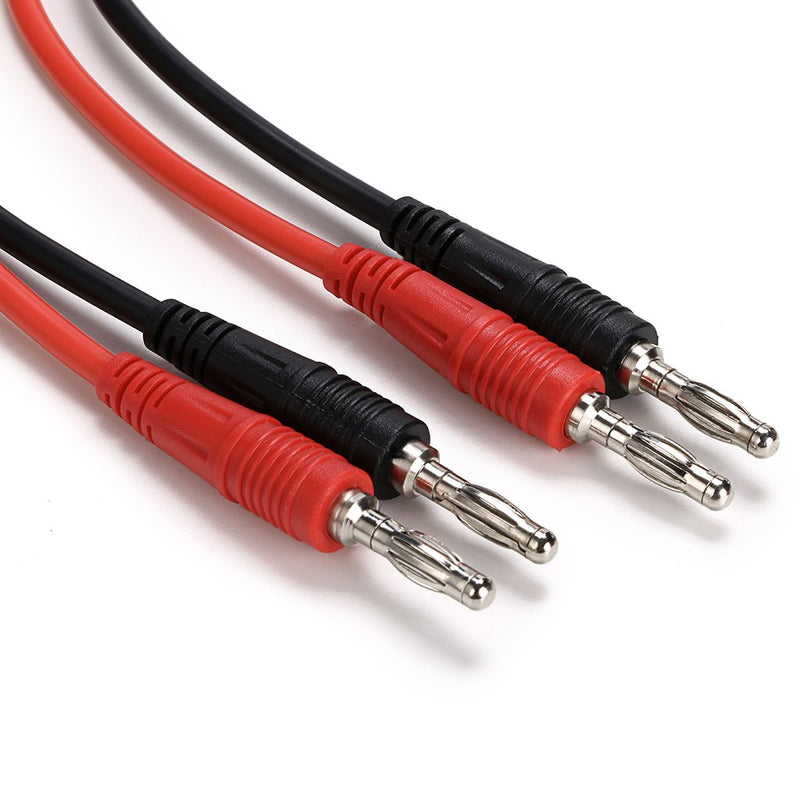 Sumnacon 4 in 1 Banana Plug Alligator Clip Pure Copper Fork Test Lead, 3.3 ft Multimeter Flexible Test Lead Wire Cable with Protective Jack Copper Clamps for Electrical Testing 1000V/15A 3.3Ft/1M