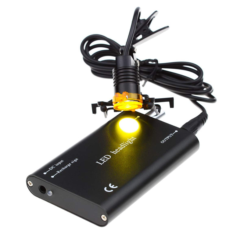 3W Portable Black Dental LED Headlight, Head Light, Headlamp With Filter for Dental Surgical Medical Binocular Loupe