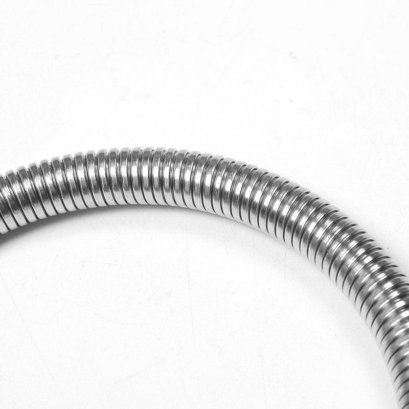 CWM Stainless Steel Hose Flexible Metal 18.5 Inch for Commercial Pre Rinse Kitchen Sink Faucets Flexible Hose Replacement (47CM 1.54ft)