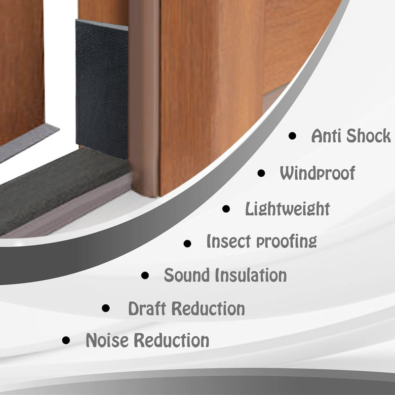 Door Corner Seal Exterior Door Frame Seal Wedge Draft Stopper with Adhesive 4 Pack, White 4 White