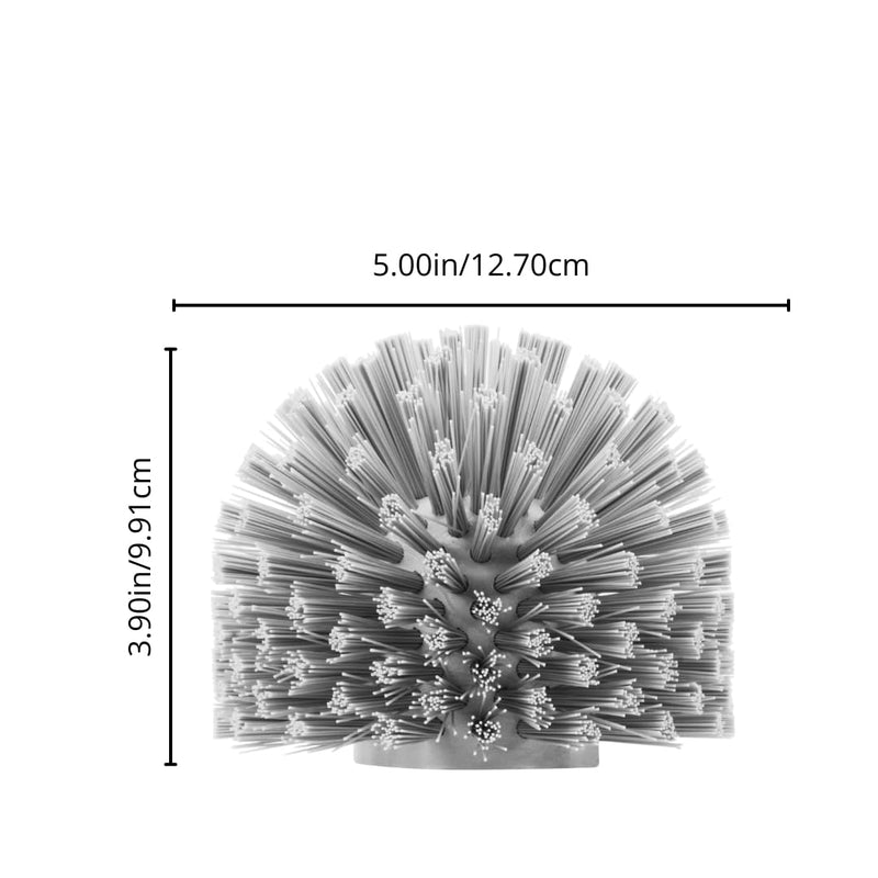SPARTA Industrial Tank Brush Head Pipe Brush Head, Drain Brush with 3/4" Thread Hole (Handle Not Included) for Commercial Use, Plastic, 5 x 3.9 Inches, White 3.9 x 5 inches 1