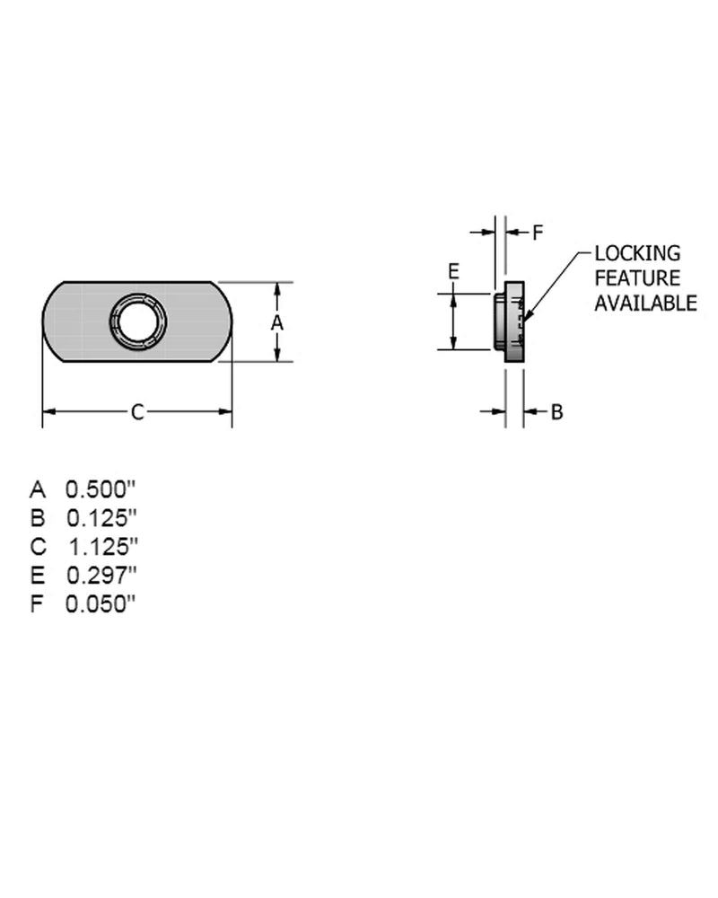 10 Pack 1/4-20 Spot Weld Nuts - Double Tab - Center Hole Design Spot Weld Nut - Low-Carbon Steel (10) 10