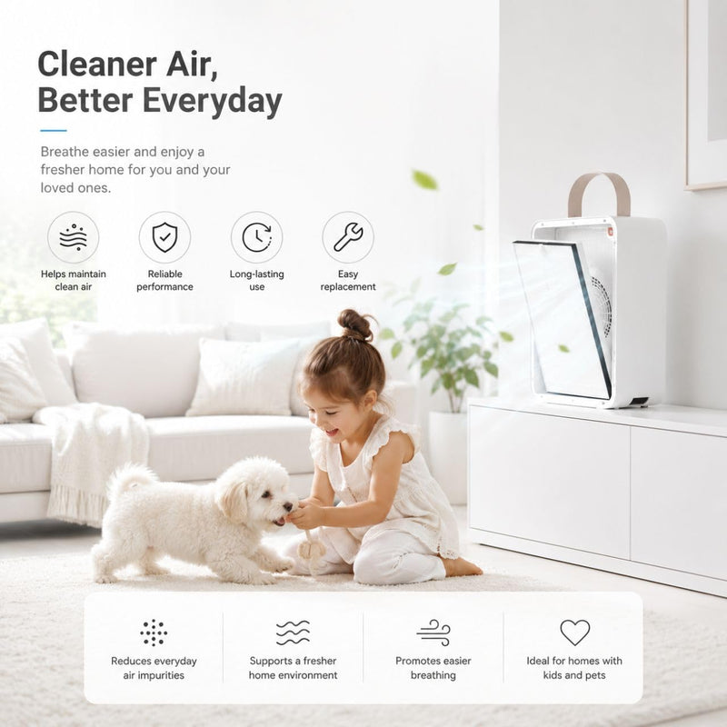 Nispira Replacement Air Filter Compatible with IKEA UPPÅTVIND Air Purifier, Premium Replacement Filter, Easy Installation, 1 Pack
