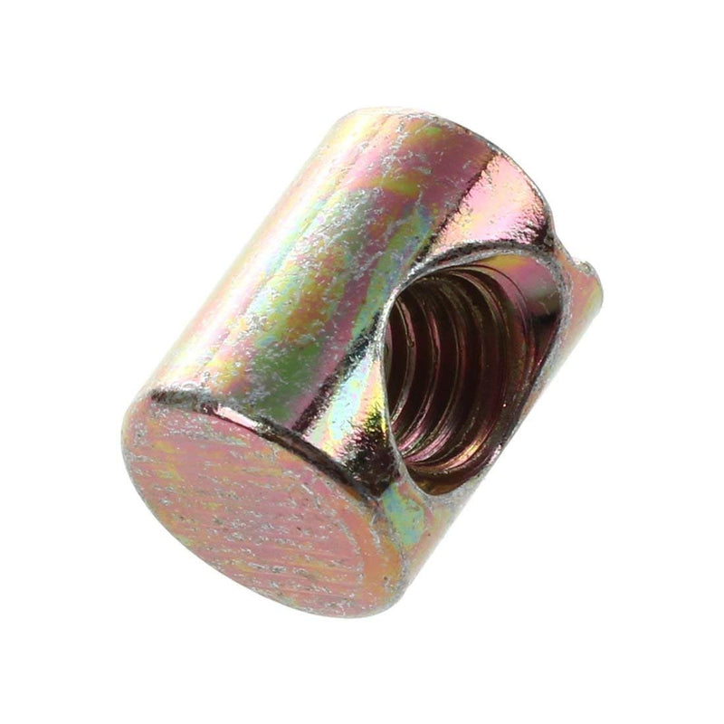 10Pcs Shyness M6 Barrel Dowel Slotted Furniture Nut for Beds Crib Chairs,Fasteners,Nut and Bolt Assortment Sets,Industrial and Scientific, Small, Silver