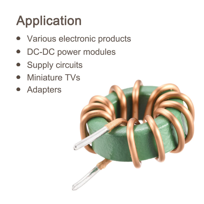 MECCANIXITY Toroid Inductance Copper Coil Vertical Inductor 1mH 10A for DIY Circuit Board Pack of 5