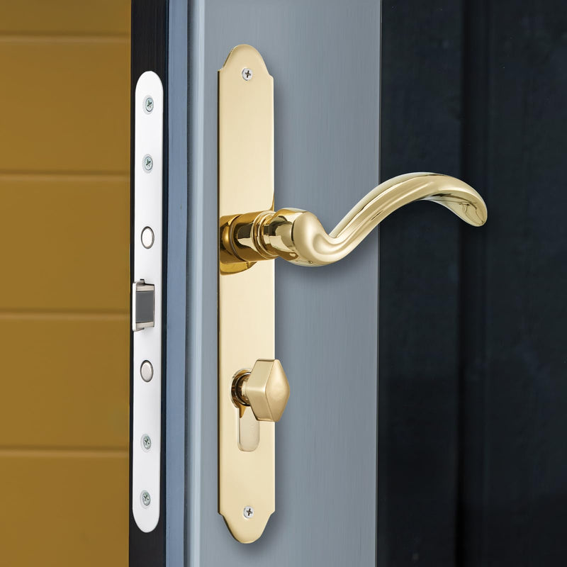 2 Point Bolt Mortise Lock Body Fit Pella Storm Doors, White