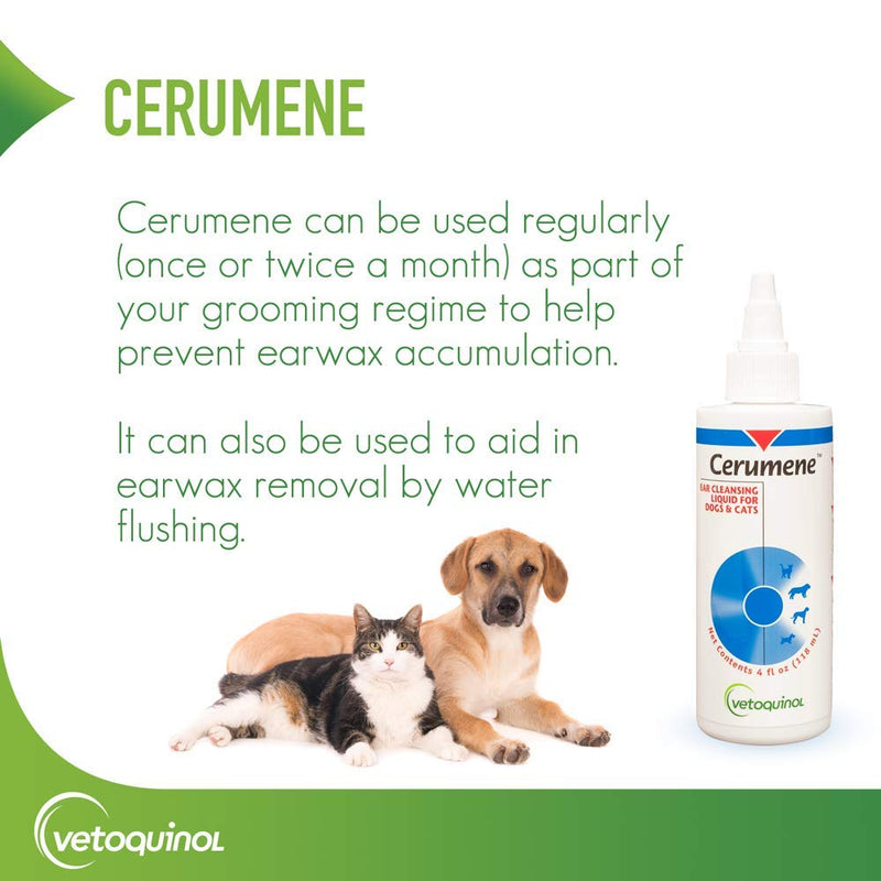 Vetoquinol 411410 Cerumene,4 oz - PawsPlanet Australia
