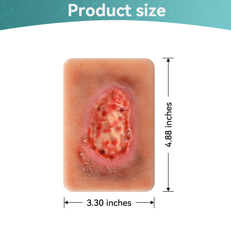 Wet Necrotic Wound Simulation Model | Wound Packing Trainer for Medical Education, Wound Care Demonstrations Tool