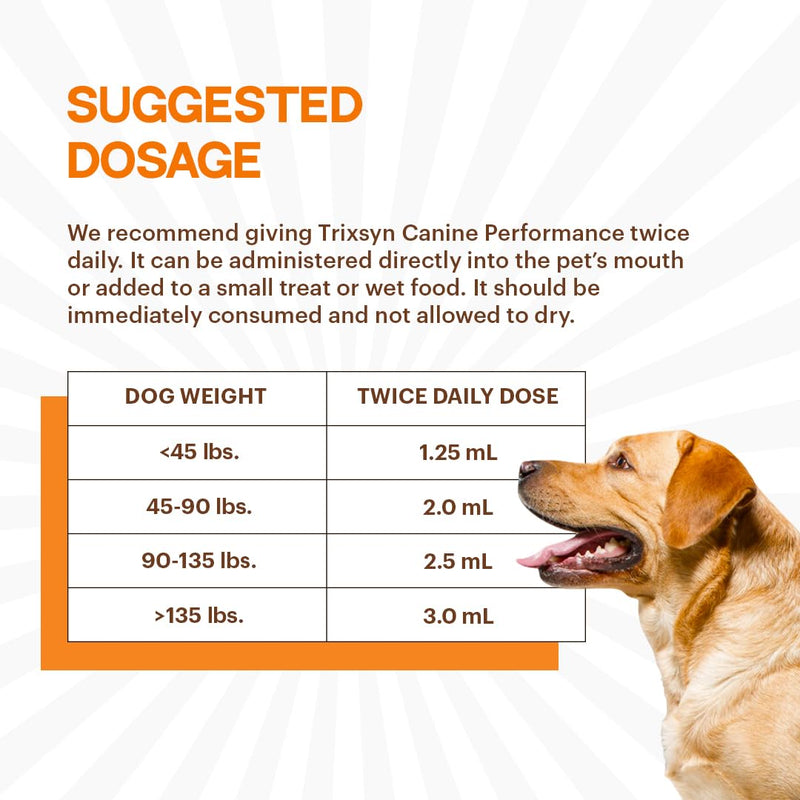 Canine Performance - Dog Hip & Joint Supplement - Enhance Joint Pain Relief for Small, Large & Senior Dogs - Patented MHB3 Hylauronan Liquid Formula - 72 Day Supply - PawsPlanet Australia