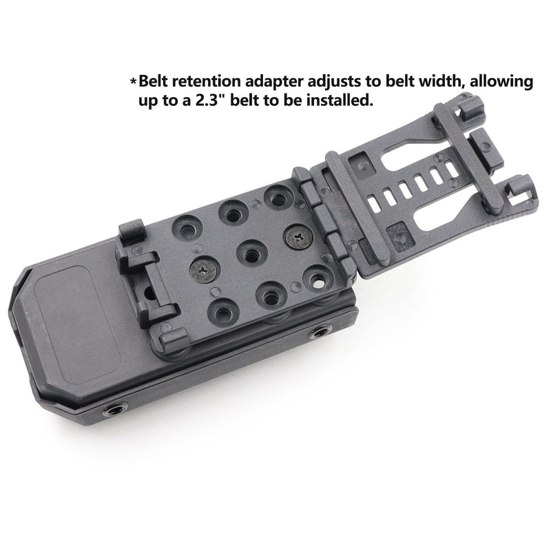 Tourniquet Holder, Tourniquet Case Compatibility with Tourniquet Gen 7, Adjustable Molle Tourniquet Pouch Mounting Adapter Fits up to a 2.3" Belt. (1 Pack) 1 Pack