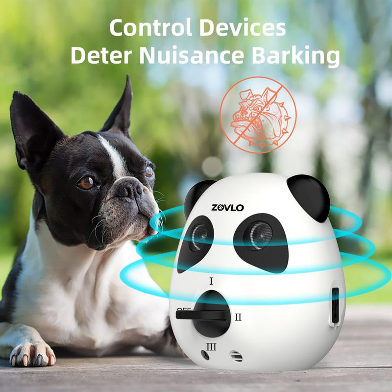Anti Barking Device for Dogs, Ultrasonic Dog Bark Deterrent Devices, Cute Panda Style Dog Barking Deterrent Devices,3 Modes Bark Box, Dog Barking Stopper Long Range for Indoor & Outdoor Use