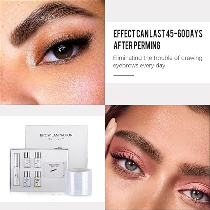 Yicdfur Eyebrow Perm Set Eyebrow Lamination Glue Kit Makeup Tool Household Eyebrow Lift, Lotion Liquid Set, Professional Eyebrow Lift, Styling Kit, Eyebrow Design, Sustainable, Waterproof and Sweatproof - NewNest Australia