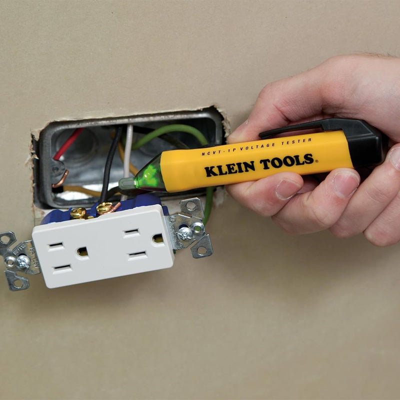 Klein Tools 69149P Electrical Test Kit with Digital Multimeter, Non-Contact Voltage Tester and Electrical Outlet Tester, Leads and Batteries Multimeter Kit
