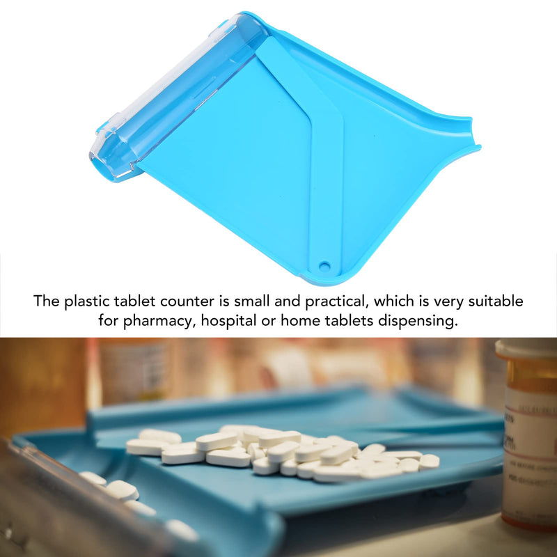 Counting Tray, Portable Right Hand Sorting Tray, Counter, Home Dispensing Aids, Medical Instrument Tray with Spatula for Pharmacy, Hospital, Home
