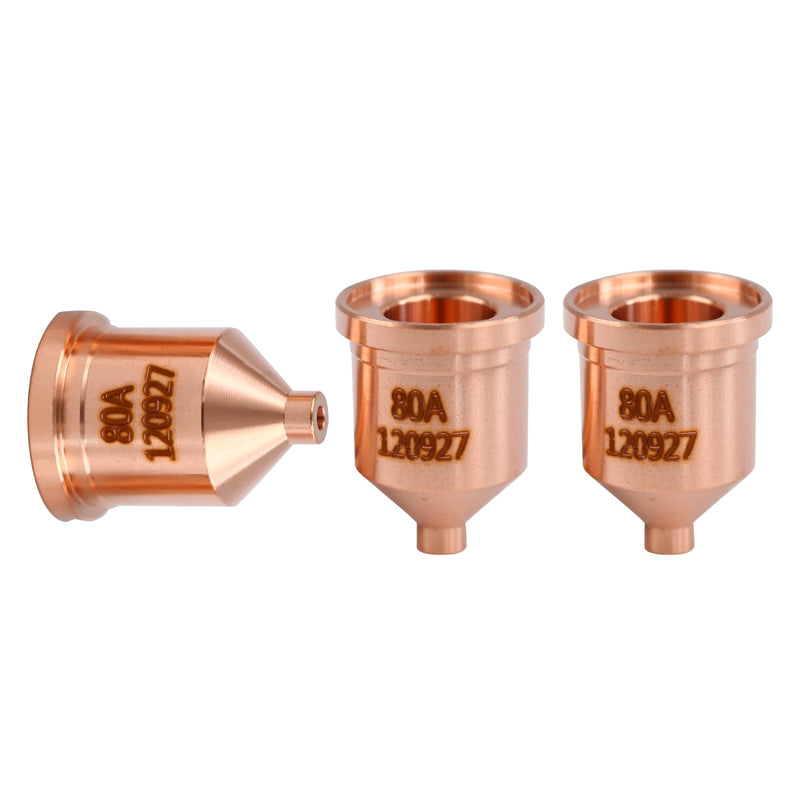 10pcs 120927 Nozzle 80A Fit for Hypertherm PMX 1000/1250/1650/T80/T100 Plasma Cutting Torch Consumables