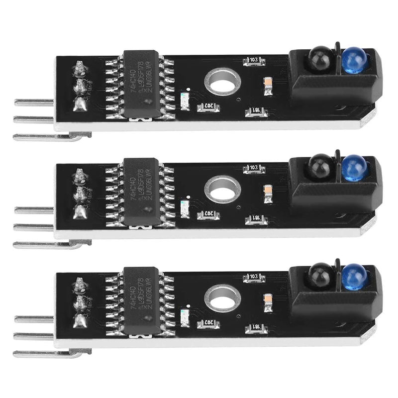 3Pcs 1 Channel Infrared Reflection, Ir Reflectance Sensor Tracking Sensor Module Tcrt5000 Tracking Sensor Module Smart Car Blackwhite Line Detection