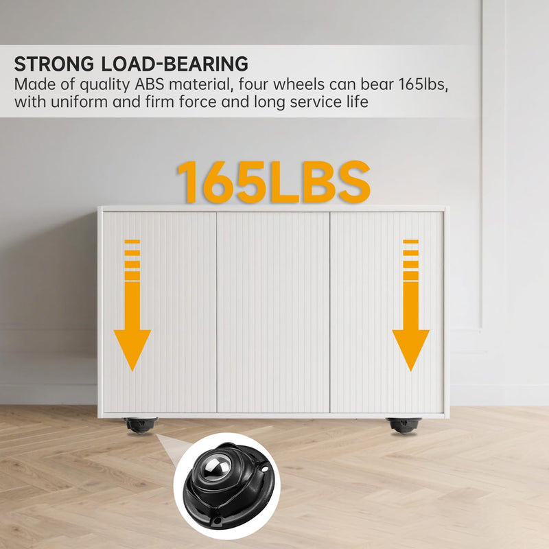 16 Pack Black Small Self Adhesive Appliance Caster Wheels 1 Inch for Furniture Low Profile Slider Rollers Load Capacity 41LBS Per Wheel YY023-16B 16 pieces