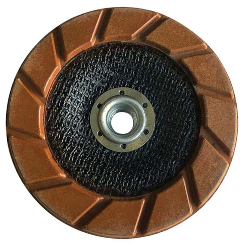 5" Transitional Ceramic Grinding Wheels for Concrete Polishing, #100 Grit, 5/8"-11 Arbor 5" Diameter