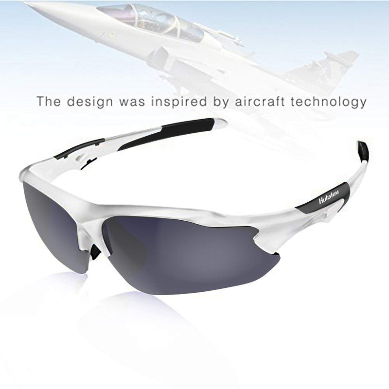 Blade Sport Polarized Sunglasses Sunglasses For Men Women Mens Womens Running Golf Sports White