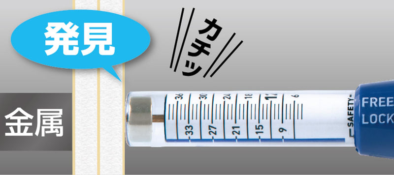 Magnetic Stud Finder - With 1.38 in (35mm) Needle