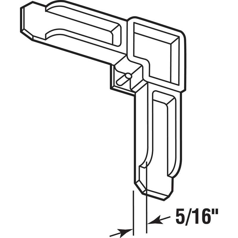 Prime-Line MP7729-50 Screen Frame Corner, 5/16 In. x 3/4 In., White Plastic (50 Pack) Mount Bracket