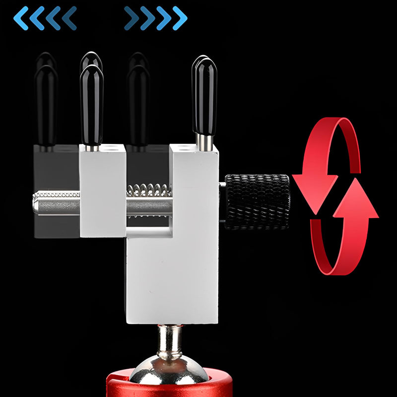 LICAEVEY Tabletop Vise Mini Vice with Spherical Rotating Base, Handheld Adjustable Small Bench Vice Clamp for Model Painting Crafts Jewelry Making