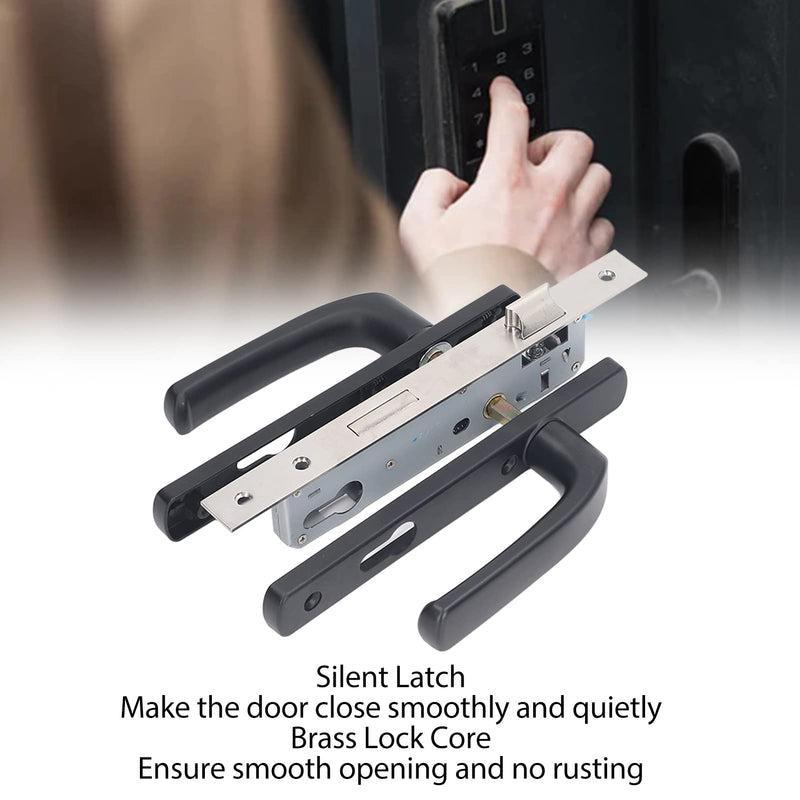 aqxreight Burglar Proof Silent Aluminum Alloy Heavy Duty Door Handle Lock Set for Enhanced Security - Ideal for Home and Office Entry Doors