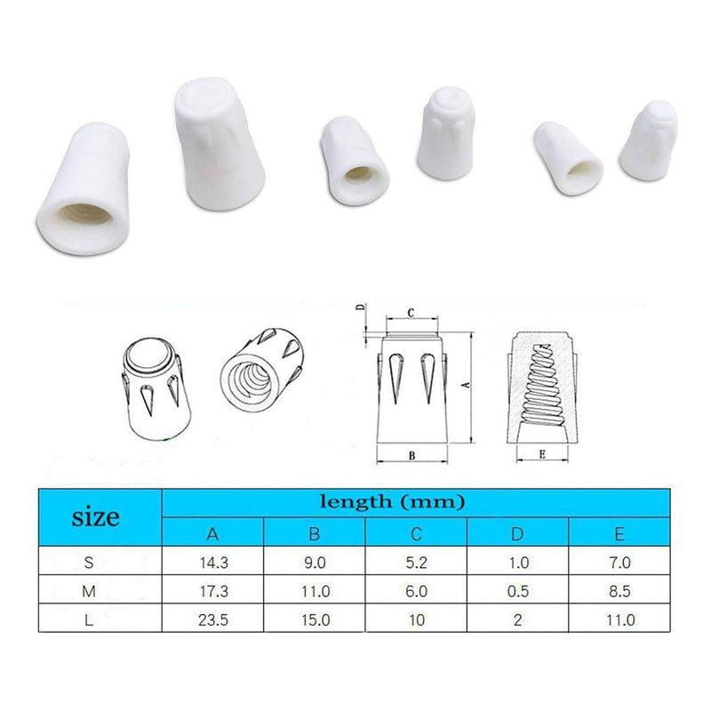 RLECS 20PCS Small Ceramic Wire Connector High-Temp Screw Wire Connector Ceramic Twist Cap Easy-Twist Ceramic Wire Nut High Heat Splicing Wire Porcelain Connector
