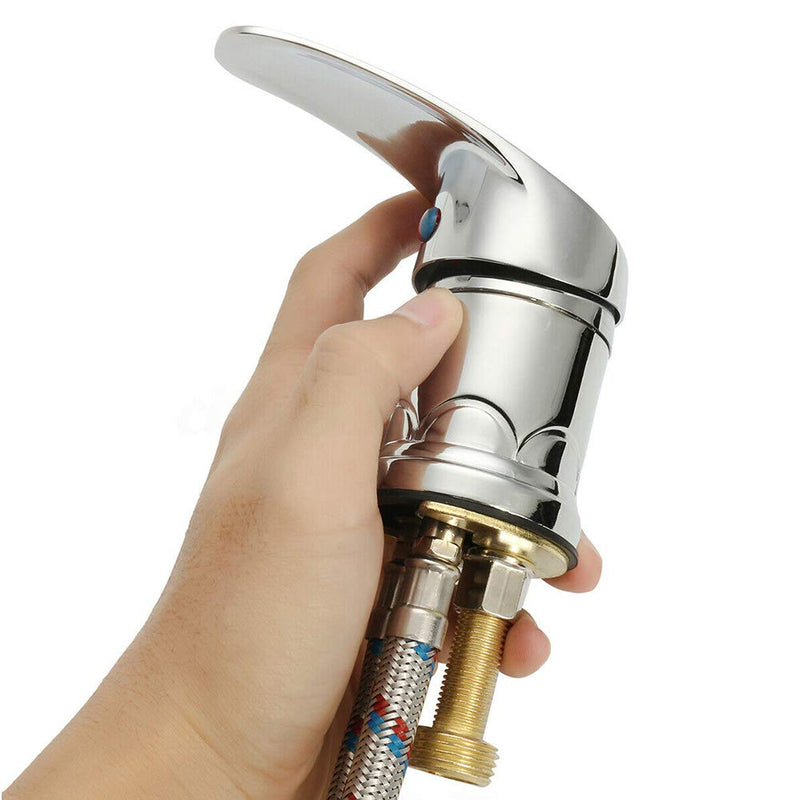 Water Faucet Set, Zinc Alloy Salon Shampoo Bowl Faucet and Sprayer Kit with Spray Hose, Home Durable Salon Spa Hot Cold Mixer Shower Shampoo Bowl Replacement Part Set