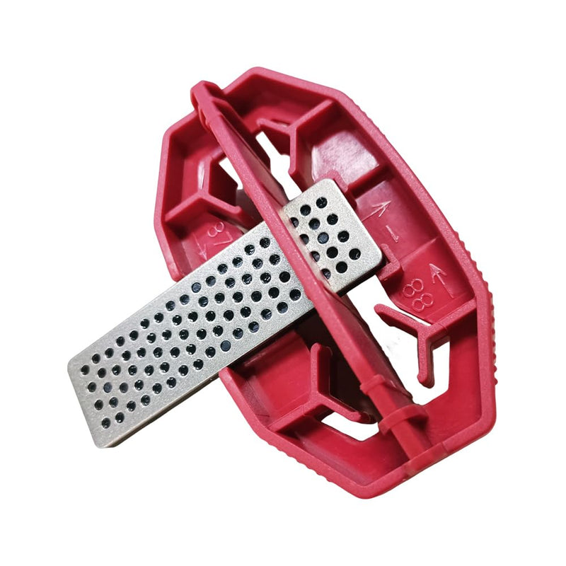 Snowboard Ski Edge Bevel Tuning ski Wax kit，Snowboard Tool，ski Edge Sharpener Tuner Side Ski Angle Tool & Diamonds & Gummi Stone (Tool+Diamonds + Gummi Stone) Red