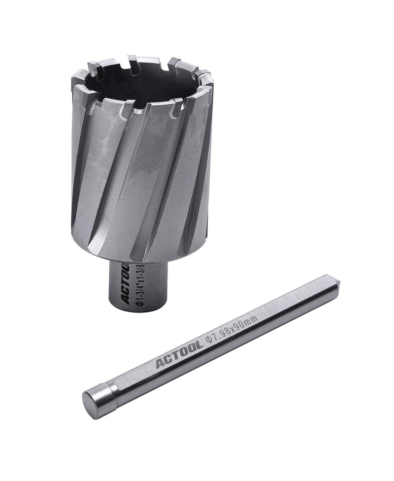 1-3/4'' Diameter x 1-3/8'' Depth of Cut Carbide Tipped TCT ANNULAR Cutter with 3/4'' Weldon Shank 1-3/4'' x 1-3/8''
