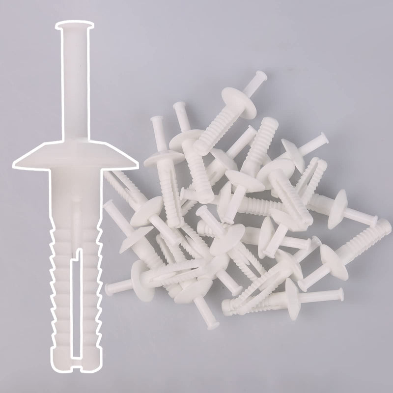 Nylon Truss Nail Drive Anchor Assortment, Nylon Nail Drive Anchors, 1/4'' x 3/4'', 1/4'' x 1'', 1/4 x 1-1/2'' BUSY-CORNER 169 Pieces