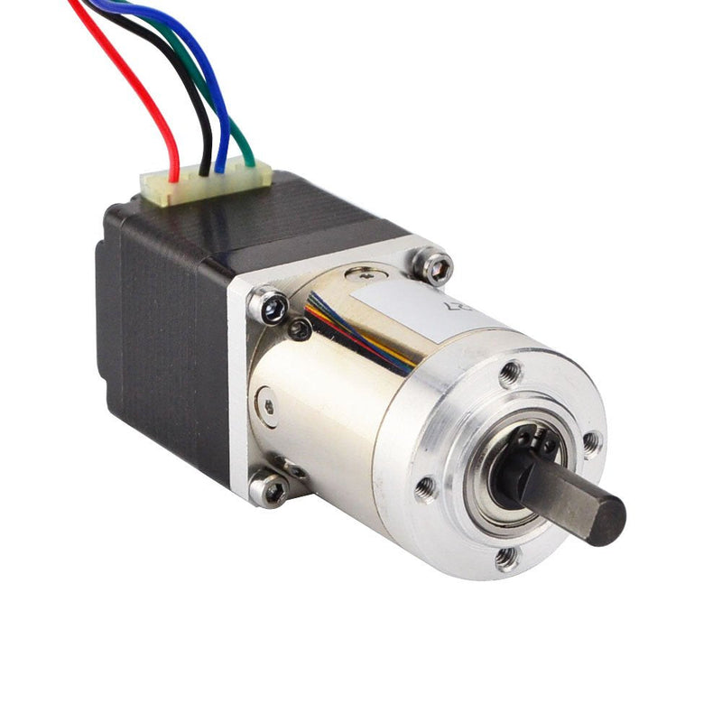 STEPPERONLINE 27:1 Planetary Gearbox Nema 11 Dual Shaft Geared Stepper Motor DIY Robot Camera
