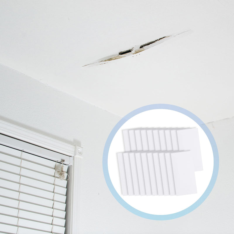 20 Pcs Bathtub Crack Repair Kit, Waterproof Bathtub Hole Repair Kit, Self Adhesive White Tape for Cracked Pool Liner Roof Skylight and Vinyl Skirting