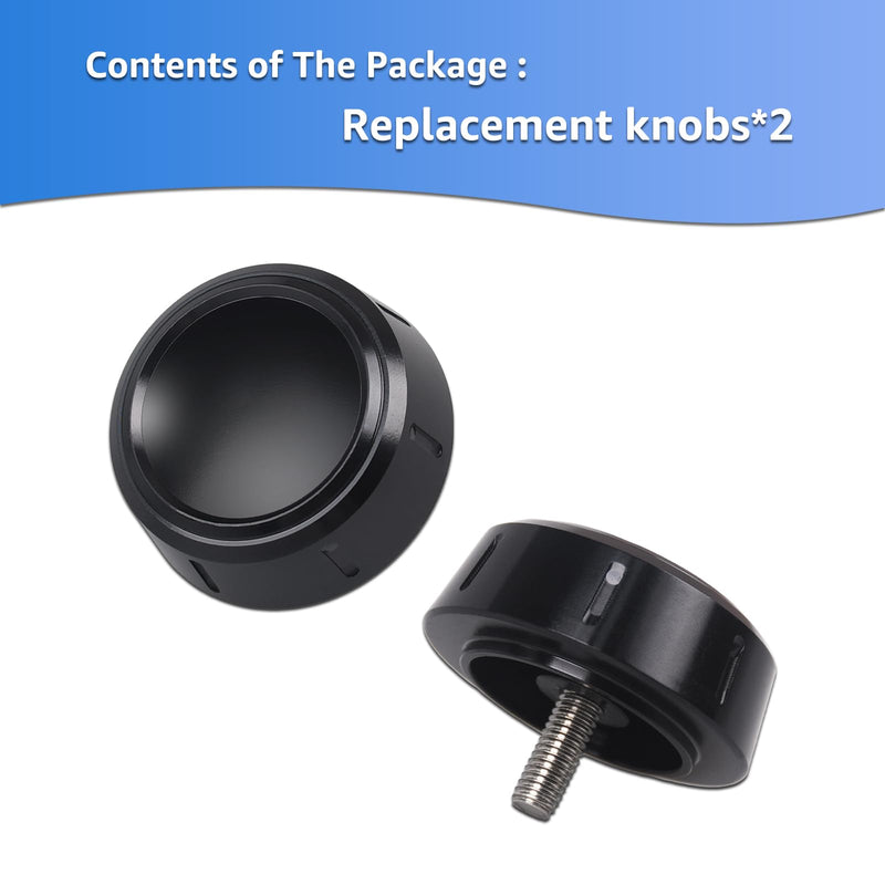 for Garmin Bail Mount Knobs VHF 115/215 Echomap Gpsmap,f/7x3 Series(2-Pack) | The corrosion-resistant solid aluminum design Replacement Stand Knob Compatible with Garmin Device