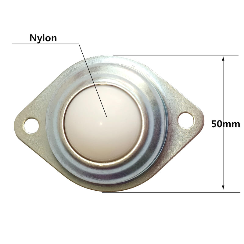 1" Nylon Ball Bearing Casters with Roller Ball Transfer Units - Ball Transfer Bearing Casters & Conveyor Rollers for Smooth Movement - Durable Nylon Roller Ball Casters for Industrial Use (Set of 6)