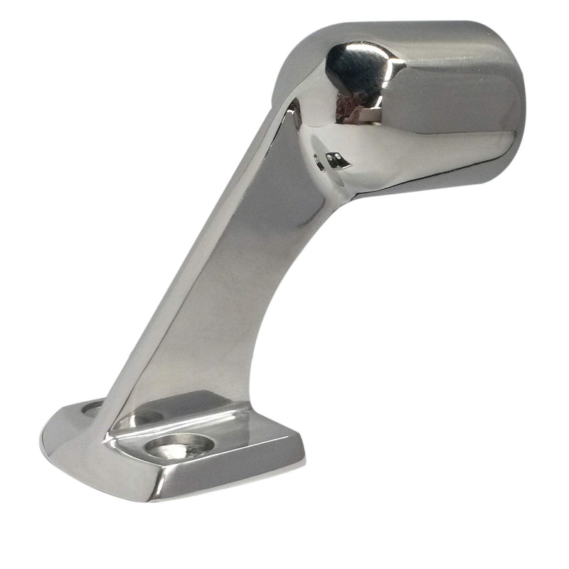 NRC&XRC Marine Boat Yacht Heavy Dudy 316 SS High Leg Hand Rail 60 Degree End Stanchion for Pipe 7/8 Inch (22mm) 7/8 in