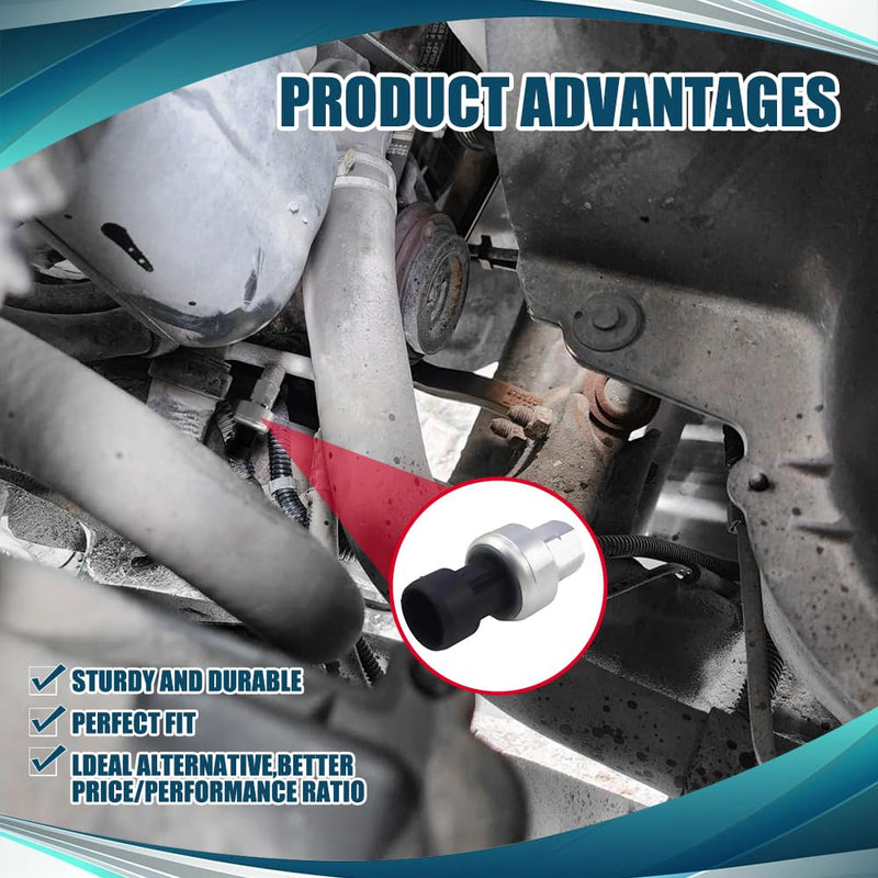 AC Pressure Sensor Switch Replacement OEM#1551343 13587668, AC High Pressure Sensor Switch, Air Conditioning Refrigerant Pressure Sensor, AC Pressure Switch Fits for Buick Cadillac Pontiac